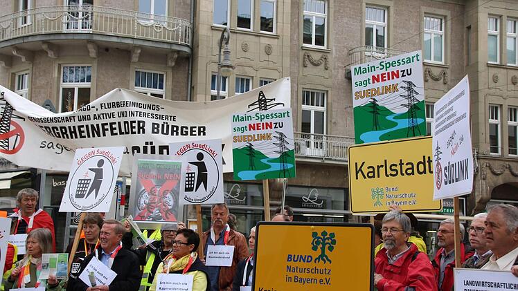 Eindrücke von der Anti-Südlink-Demo. Foto: Ralf Ruppert