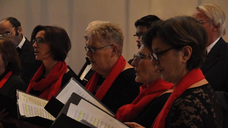 Präzise und einfühlsam interpretierten die Bockleter Singfoniker ihre Weihnachtslieder. Foto: Peter Klopf