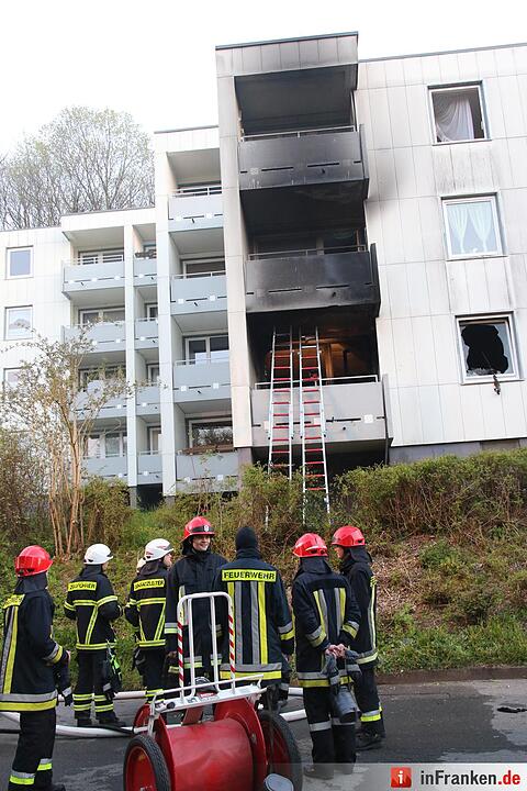 Brand in Mehrfamilienhaus in Coburg