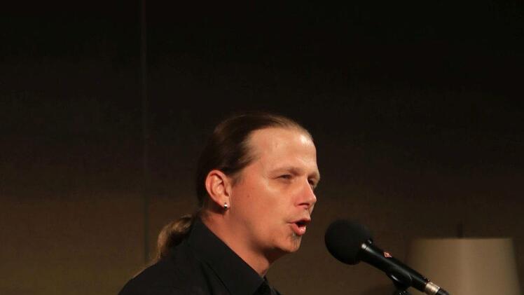 Impressionen der Coburger Museumsnacht: Stefan Eich in der ReithalleFoto: Jochen Berger