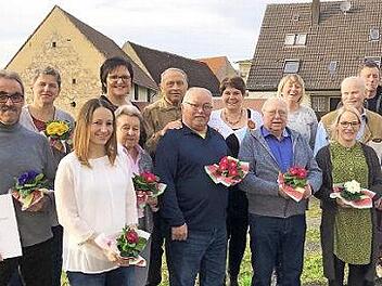 Die geehrten Mitglieder mit Vertretern des Vorstands Foto: Christian Ziegler