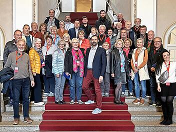 Sebastian Körber führte die begeisterten Besucher durch das Maximilianeum.