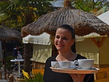 Der Stadtstrand auf der Insel Schütt in Nürnberg. Foto: Nikolas Pelke