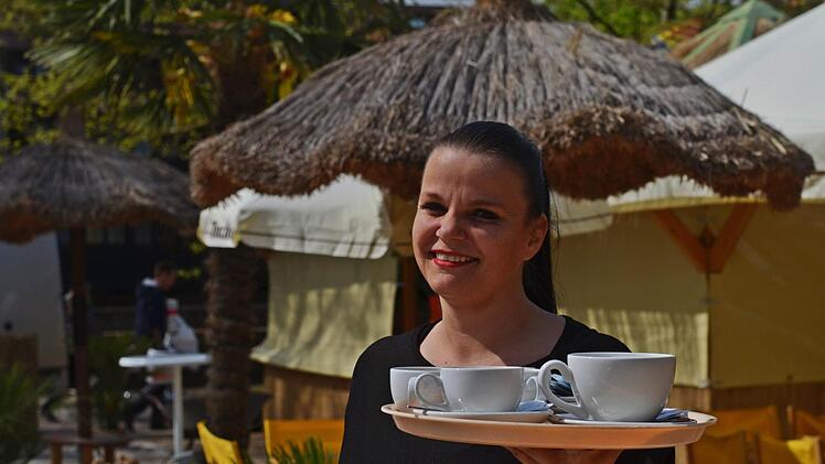 Der Stadtstrand auf der Insel Schütt in Nürnberg. Foto: Nikolas Pelke