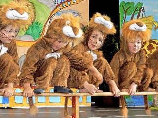 Die Löwen in ihren tollen Kostümen  Foto: Günther Geiling