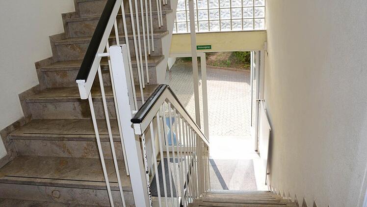 Das Fluchttreppenhaus im Wohnstift genügt den neuen Anforderungen nicht mehr. Foto: Dagmar Besand