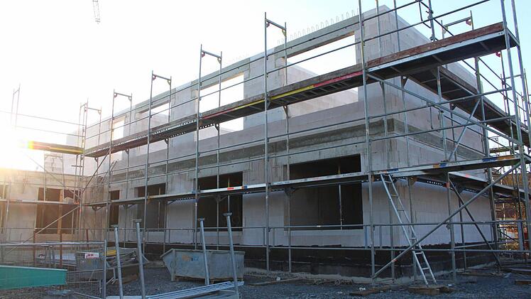 Blick auf die Baustelle des Mainleuser Seniorenheims. Foto: Jakob Weber