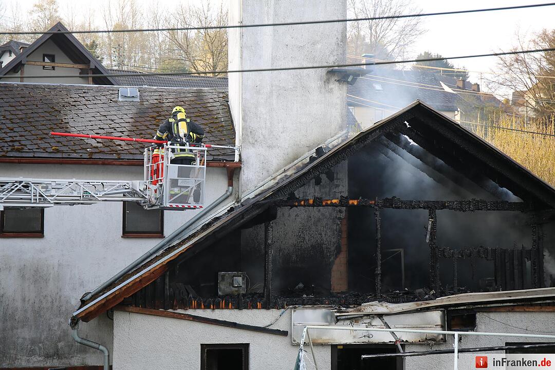 Brand in Feuerwehrhaus in Weidmes