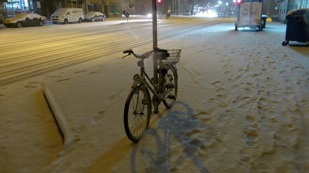 Winter zurück in Franken: Fürth wieder unter Schnee
