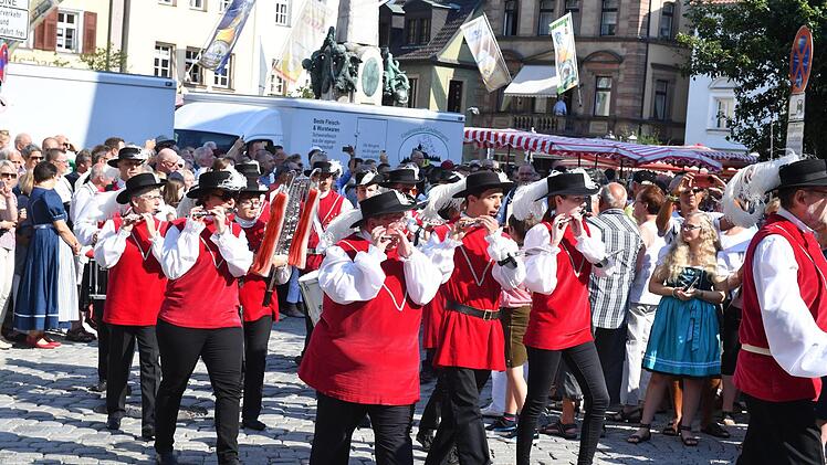 Der Markgrafen-Spielmannszug in AktionFoto: Ronald Rinklef