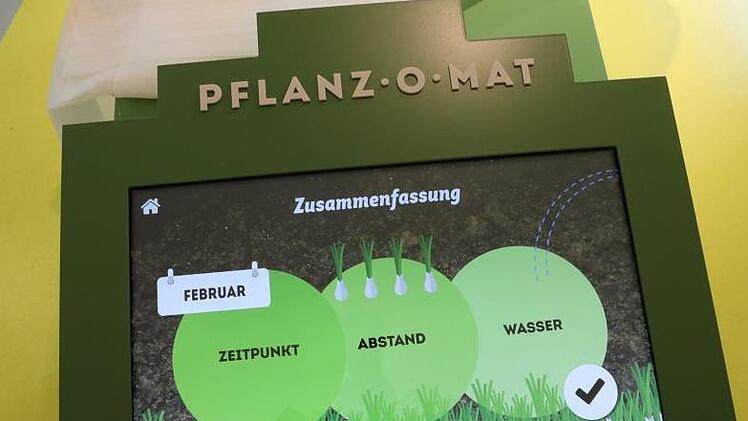 Am "Pflanz-o-Mat" wird virtuell gegärtnert. Foto: Barbara Herbst