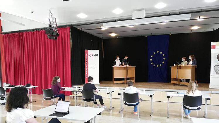 Europatag am Münnerstädter Schönborn-Gymnasium. Foto: Heike Beudert