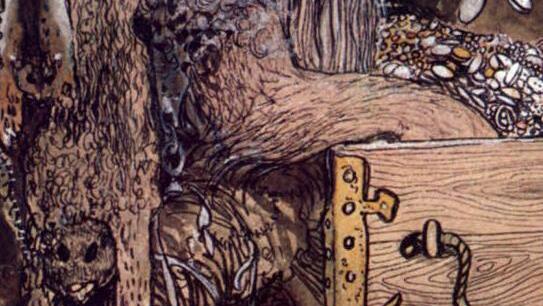 Eine Illustration von John Bauer, dessen Familie ihre Wurzeln in Ebenhausen hat. Repro: Geiger