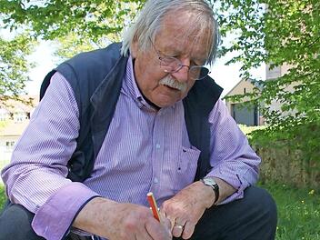 Jürgen Meyer-Andreaus hat das alte Scheunenviertel malerisch festgehalten. Foto: Josef Hofbauer