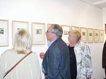 Zeitzeugen nennt die Künstlerin Gabriella Héjja die Bilderserie, die bei ihren Wanderungen durch ihre fränkische Wahlheimat entstanden ist. Foto: Gerda Völk