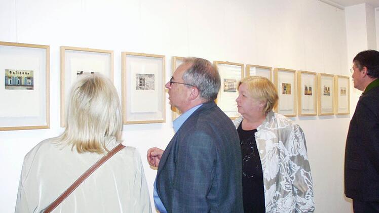 Zeitzeugen nennt die Künstlerin Gabriella Héjja die Bilderserie, die bei ihren Wanderungen durch ihre fränkische Wahlheimat entstanden ist. Foto: Gerda Völk