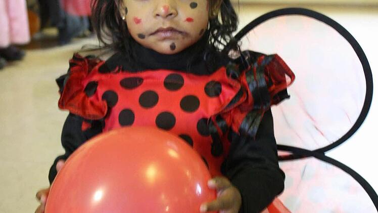 Angeli war als Marienkäfer verkleidet.