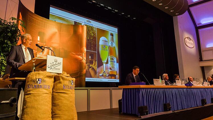 Markus Stodden, Vorstandssprecher der Kulmbacher Brauerei, berichtet über den Geschäftsabschluss 2018. Foto: Kulmbacher Brauerei