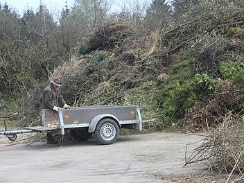 Am Montag war auf der Kompostierungsanlage in Katschenreuth richtig was los - dabei war doch Ostern...