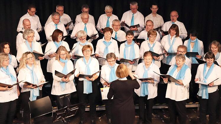 Der Liederkranz "Frohsinn Mühlhausen" unter der Leitung von Ingrid Geyer entführte die Zuhörer in die Südsee.  Fotos: Johanna Blum