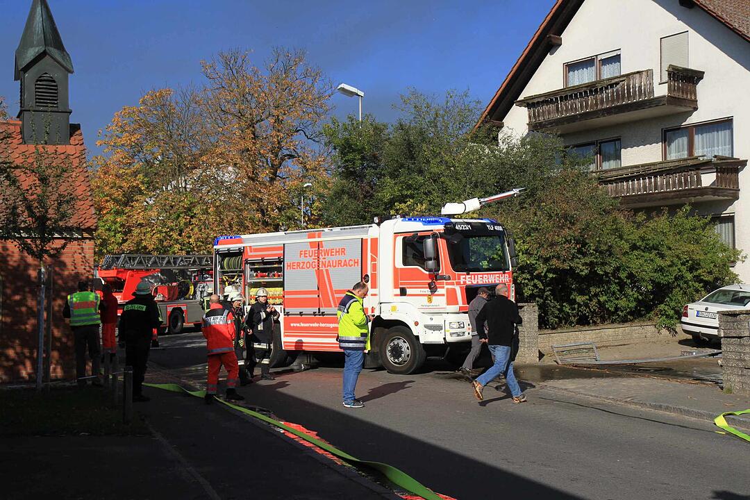 Brand in Schweinestall in Herzogenaurach
