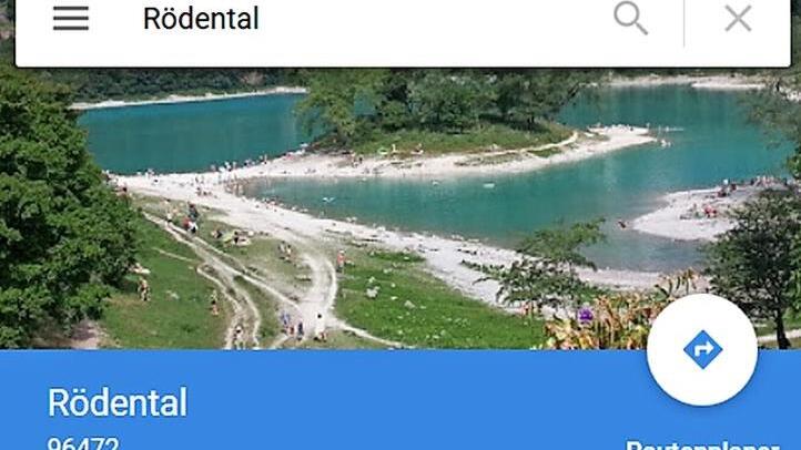 Bilder, die auf Google Maps für den Landkreis werben. Screenshots: Rainer Lutz