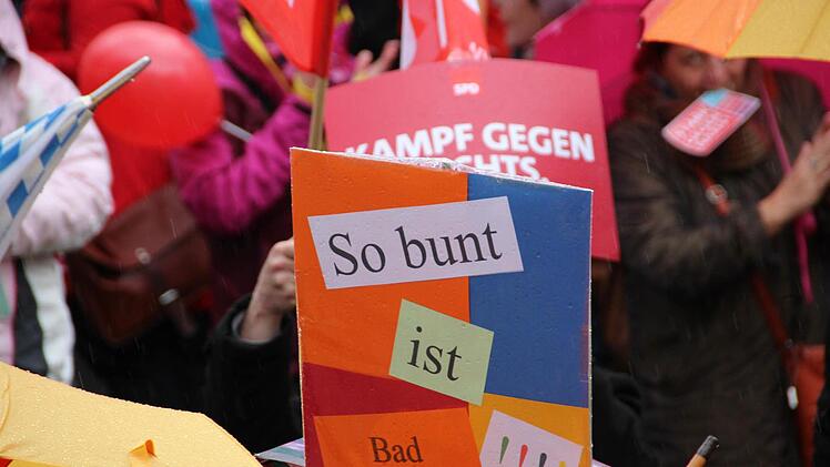 Demonstrationen in Bad Kissingen. Foto: Benedikt Borst