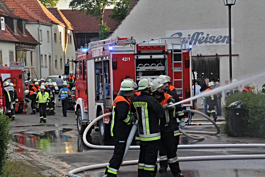 Scheunenbrand in Fischbach