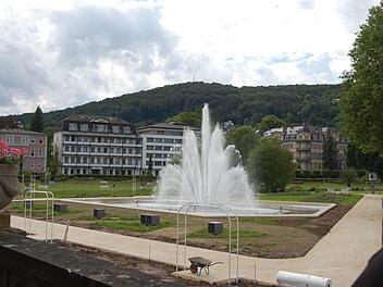 Der Springbrunnen im Rosengarten Foto: Sigismund von Dobschütz