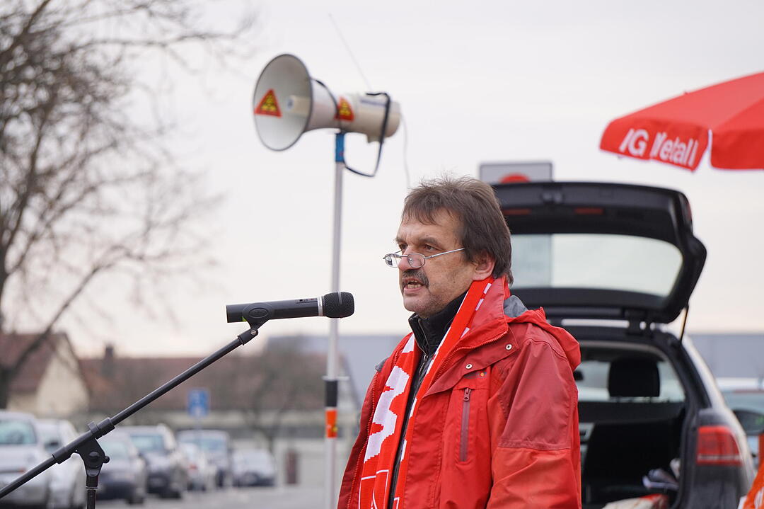 Warnstreik IG Metall in Kitzingen