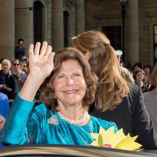 Königin Silvia von Schweden zu Besuch in Würzburg