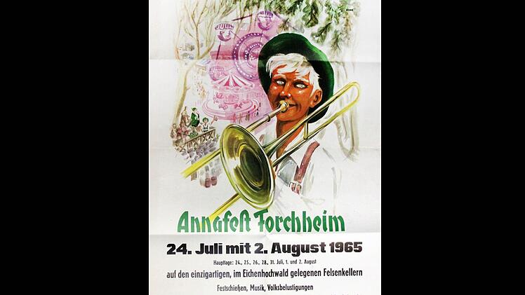 Das Annafest-Plakat aus dem Jahr 1965.