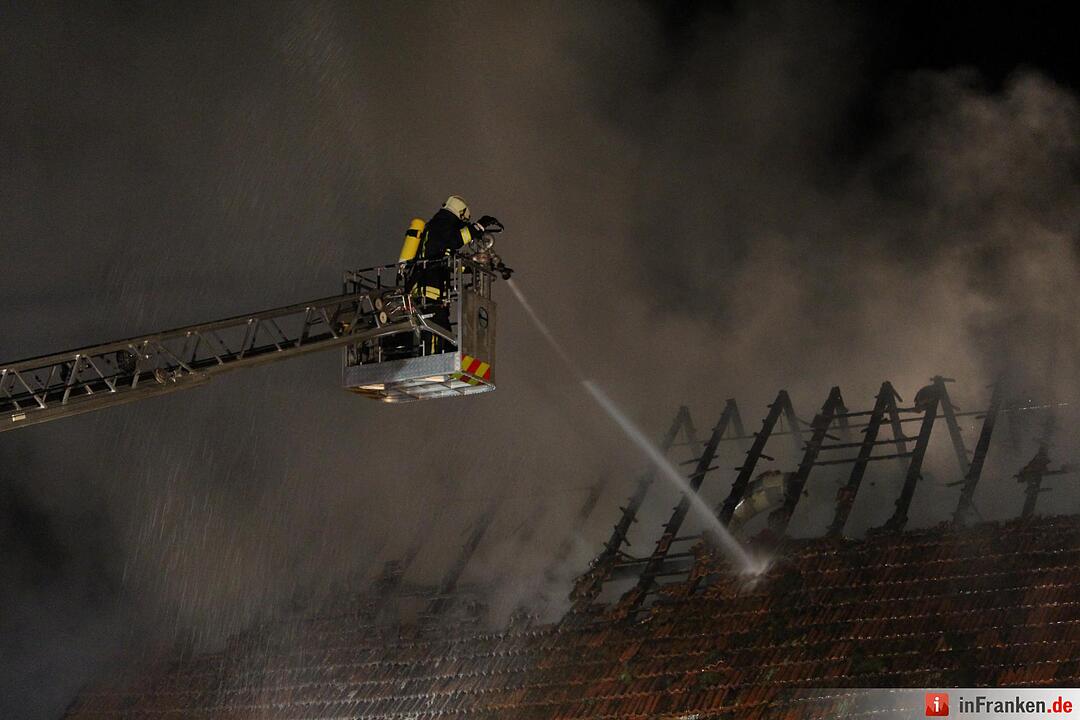 Scheunenbrand in Oberleichtersbach