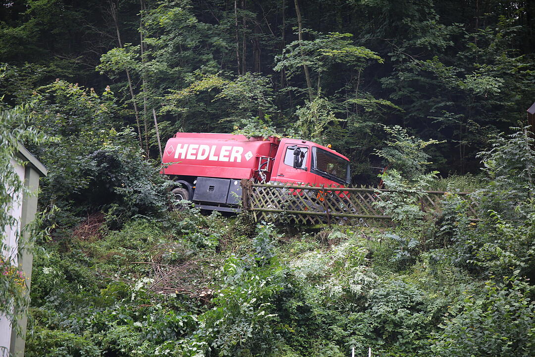 Bad Berneck: Heizöllaster droht Hang herabzustürzen