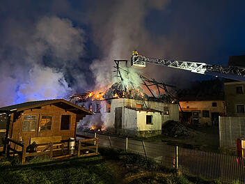 Brand auf Bauernhof
