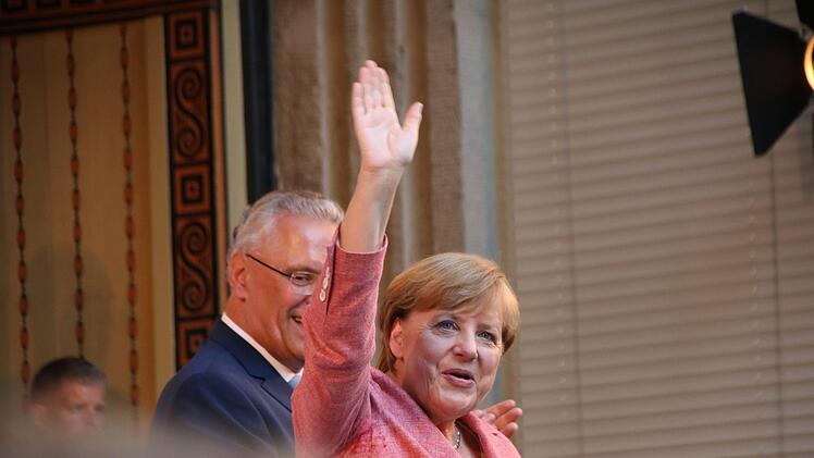 Angela Merkel in Bad Kissingen. Foto: Heike Beudert