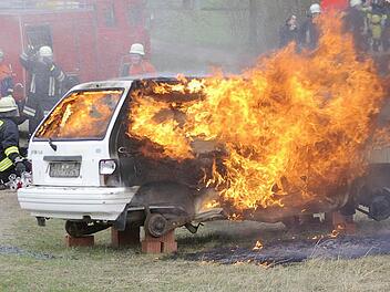 Am Bamberger Weidendamm brannte am Donnerstag ein Auto.Symbolbild: Winfried Ehling