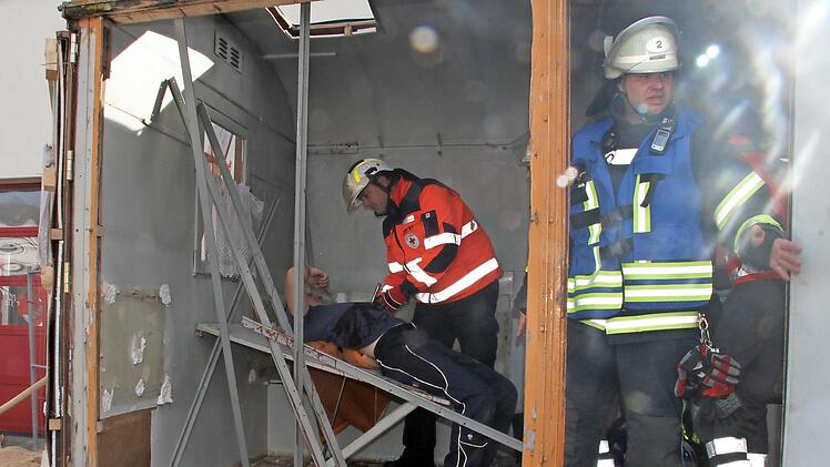 Achtung auf Baustellen! Dieses Thema besch&auml;ftigte die Einsatzkr&auml;fte.