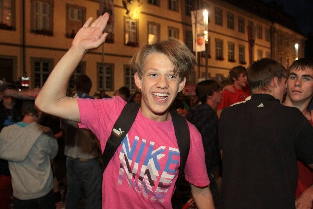 Meisterfeier Brose Baskets Bamberg Maxplatz