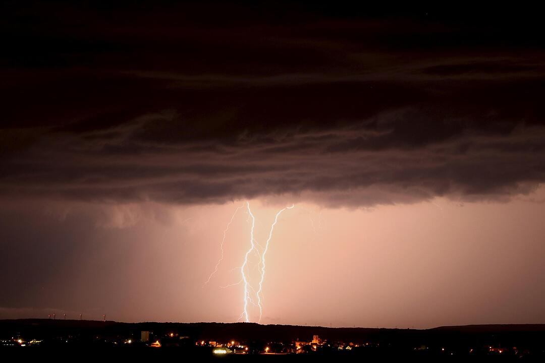 Unwetter über Franken