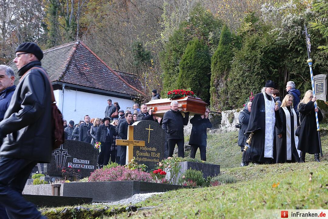 Beerdigung von Oleg Popov in Egloffstein