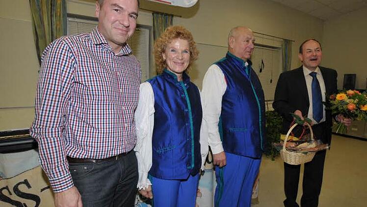 Roland Hendel (l.) und Karl-Heinz Gechter (r.) hatten den Auftritt organisiert.