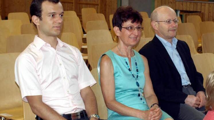Die Bauerfeinds: Sie sind stolz auf Irmgard - rechts Ehemann Reinhard Bauerfeind, links Sohn Martin.
