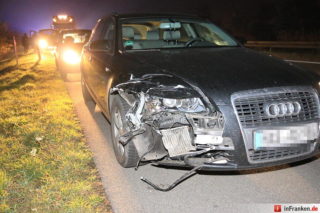 Karambolage auf der A70 bei Oberhaid