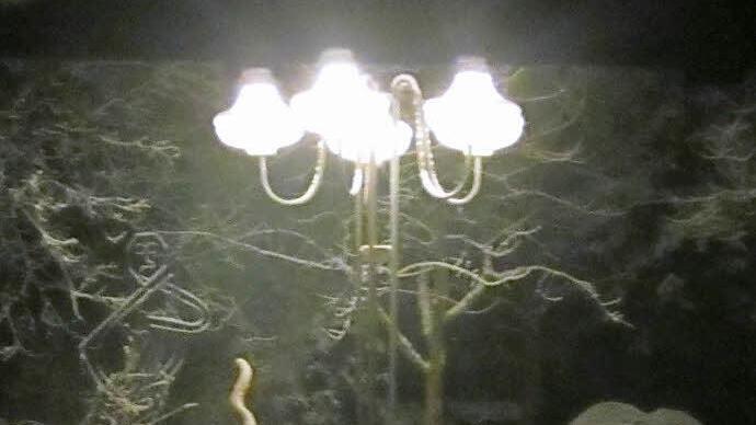 Im Schnee findet Familie Schmidt ihre Lampe am schönsten. Foto: privat