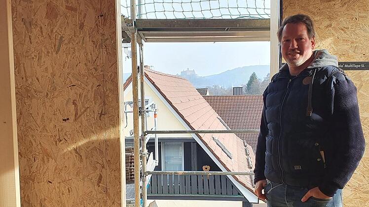 Vom obersten Stockwerk hat man sogar Burgblick. Foto: Christine Fischer