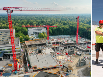 Im Juli wurde Riedel Bau zum zweiten Mal mit dem bayerischen Löwen ausgezeichnet - damit zählt Riedel Bau zu den 50 besten mittelständischen Firmen in Bayern. Hier das Klinikum in München-Harlaching.
