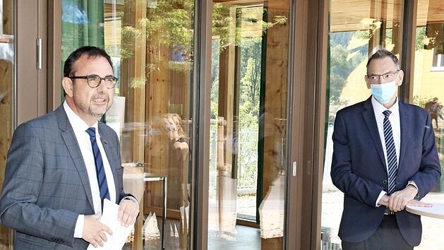 Staatssekret&auml;r Klaus Holetschek (links) und Thomas Nowak