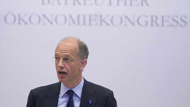 Einer der Hauptredner beim 5. Ökonomiekongress an der Universität Bayreuth war Kurt Boch, Vorstandsvorsitzender bei BASF. Foto: J. Nützel