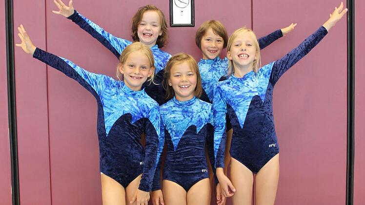 Vielseitig begabt sind diese jungen Turnerinnen des TV Ebern. In ihrer Altersklasse der Jahrgänge 2005 und jünger sicherten sie sich beim Pokalturnen den Heidrun-Laschke-Pokal.